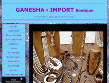 Tablet Screenshot of ganeshaimport.com